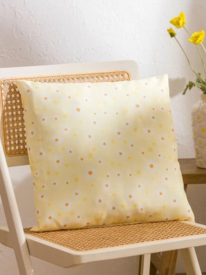 LC Waikiki Karışık Çiçek Baskılı Kırlent Kılıfı 45X45 cm  (S6)