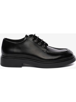 Greyder Erkek Siyah Hakiki Deri Oxford Ayakkabı 5K1KA18771