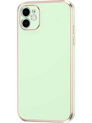 Büşra Ayhan iPhone 12 Uyumlu Bsay Bark Kapak-Yeşil