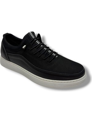 Baykara 003-26 Hakiki Nubuk Deri Anatomik Jel Taban Erkek Ayakkabı Siyah Krem 38-39