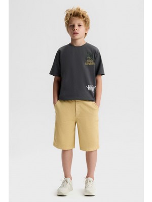 Nk Erkek Çocuk Strong Dokuma Şort 8-14 Yaş Sarı