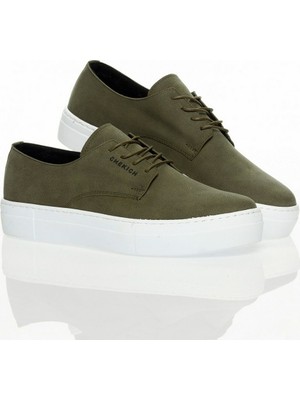 Chekich Haki Renkli Erkek Ayakkabı 40 Numara Yüksek Tabanlı Rahat Kullanım İçin Tasarlandı