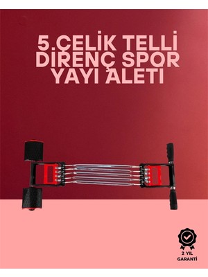 Epilons Mey Ithalat® Ayarlanabilir Elastik Yaylı Ergonomik Tasarımlı Kas Güçlendirme Seti