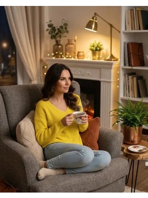 Urumday Kadın V Yaka Kazak