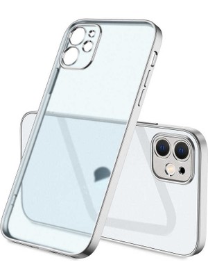 Büşra Ayhan iPhone 11 Uyumlu Bsay Mat Gbox Kapak-Gümüş