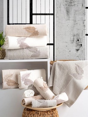 Çeyiz Merkezi Hazangülü Carla Pamuklu 6lı Kutulu Havlu (50X90)