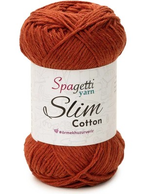 Spagettiyarn Slim Cotton Plus Kiremit El Örgü Ipliği