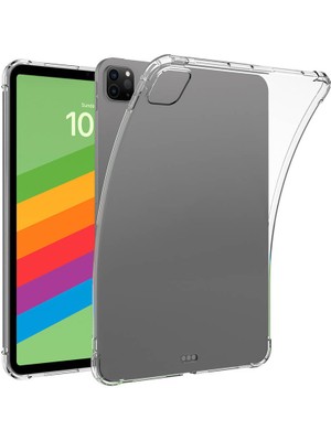 Büşra Ayhan iPad Pro 13 2025 M5 Kılıf Zore Tablet Nitro Anti Shock Silikon Kapak - Şeffaf