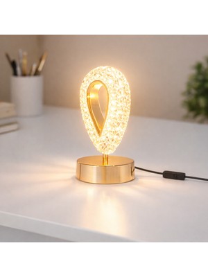 Arel Modern Masa Lambası Enerji Tasarruflu Dekoratif LED Abajur(Gün Işığı)Yatak Odası Çalışma Odası