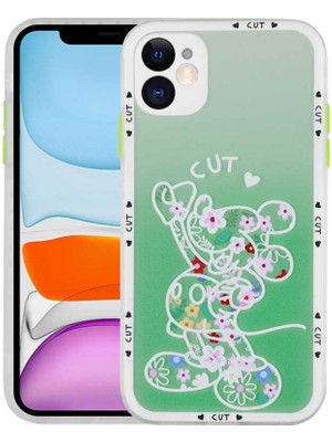 Büşra Ayhan iPhone 11 Uyumlu Kamera Korumalı Desenli Sert Bsay Hess Kapak-No7