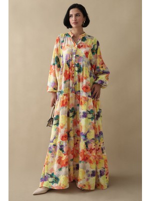 inStyle Dalia Sarı Mango Elbise