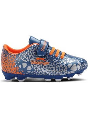Slazenger Crystal Kr Unisex Çocuk Krampon Saks Mavi Futbol Ayakkabısı