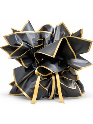 Akland Everbloom Noir Gold™  Premium Dekoratif Tasarım Objesi | Cam Vazoya Sabit Form (Çiçeksiz)