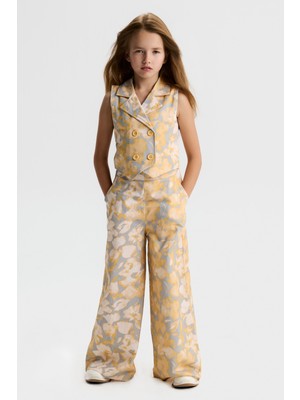 Nk Kız Çocuk Bahar Yelek 8-14 Yaş Sarı