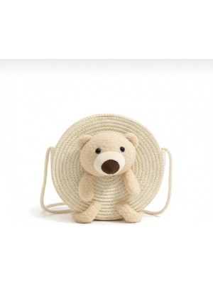 Teddy Hasır Askılı Genç Kız Çocuk Bebek Çanta 23 cm Hediyelik