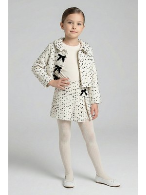 Dmb Kız Çocuk Şort Etekli 3'lütakım 4-9 Ekru