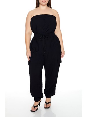 F21 Plus Size Straplez Yaka Tulum