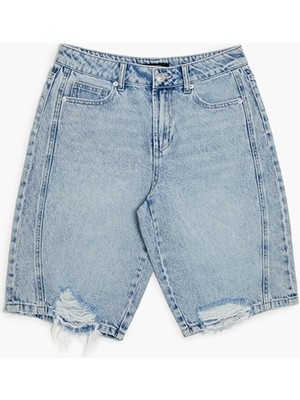 F21 Baggy Denim Şort