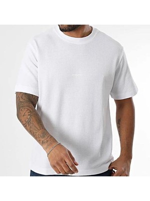 Jack & Jones Erkek Jcotarmac Relaxed Fit Bisiklet Yaka Kısa Kollu T-Shirt 12273217 Beyaz