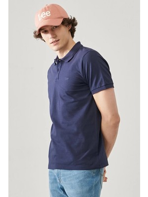 Lee Polo T-shirt Lacivert Erkek Kısa Kol T-Shirt