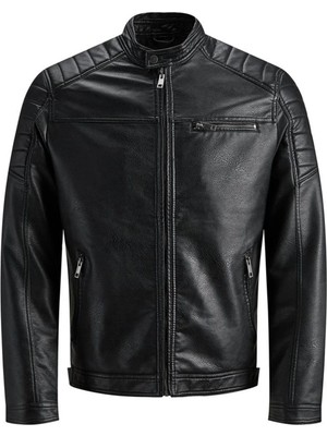 Jack & Jones 12147218 Erkek Jjerocky Jacket Noos Pıu Suni Deri Ceket