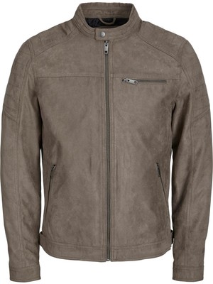 Jack & Jones Açık Kahverengi Erkek Pu Deri Ceket 12147218