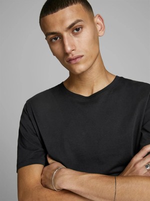 Jack & Jones Bisiklet Yaka Basic Tişört-Organic