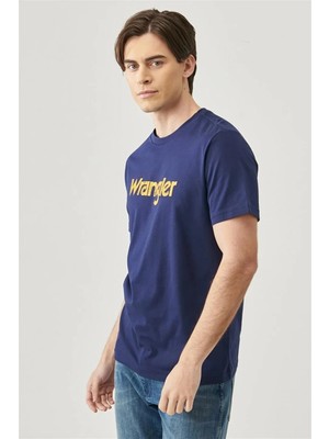 Wrangler Lightweight SS Logo Crew Neck Bisiklet Yaka T-shirt Green Mist