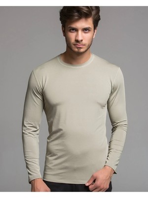 Thermoform Kollu Fanila - Microfiber Uzun - Beden: S | Renk: Bej