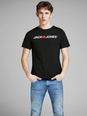 Jack & Jones JJECORP LOGO TEE SS CREW Siyah Erkek Kısa Kol T-Shirt