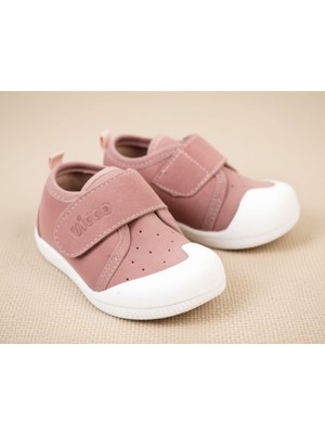 Vicco Mavi Kadın Ortopedik İlk Adım Ayakkabısı Süet Malzeme ile Kaydırmaz Taban Özelliği