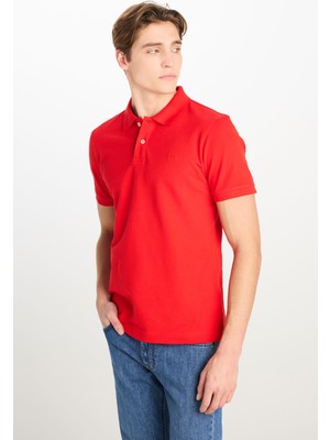 Lee L211810 Polo Yaka Lee Erkek T-Shirt L211810512 Coral