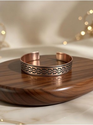 Anka Select El Yapımı Doğal Enerji Artırıcı Koruyucu Saf Bakır Bileklik %100 Bakır