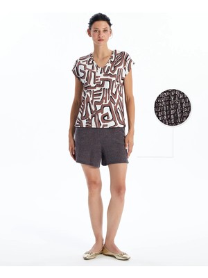 Lc Waikiki Yeni Sezon Kadın Beli Lastikli Düz Şort