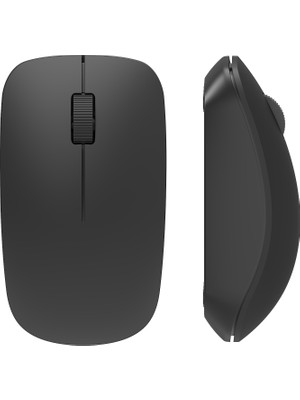 CoverZone Kablosuz Optik Mouse 2.4g USB Alıcılı Tak Çalıştır 1000 Dpı Hassas Izleme 60G Hafif Ergonomik Tasarım Sessiz 3D Tekerlek Dizüstü Masaüstü Pc Uyumlu Siyah | Ajazz NJ06
