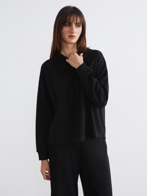 Soulife Fitilli Bağcıklı Kadın Hoodie