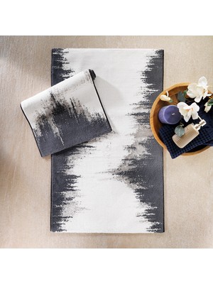 Schafer Home Natural 2 Li Pamuk Floş Banyo Paspası-Gri