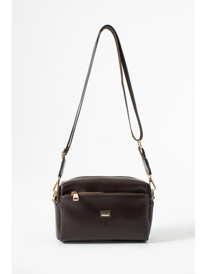 Sanmorris Kadın 3 Gözlü Suni Deri Geniş Askılı Çapraz Çanta