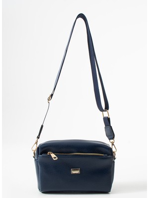 Sanmorris Kadın 3 Gözlü Suni Deri Geniş Askılı Çapraz Çanta