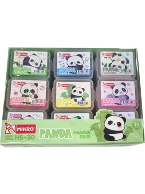 Mikro Panda Desenlihamur Silgi 4 adet