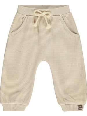 Civil Baby Cute Tiger Etiketli 6-18 Ay Eşofman Altı - Bej 6-9 Ay
