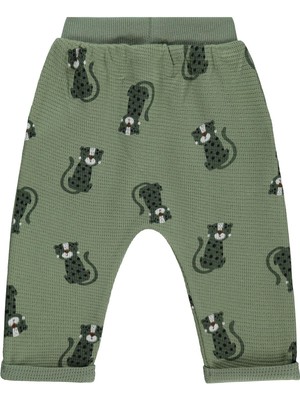 Civil Baby Cute Tiger Baskılı 6-18 Ay Eşofman Altı - Haki 6-9 Ay