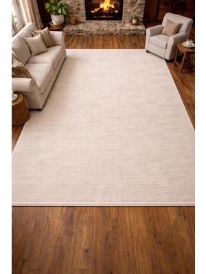 Luxess Halı Luxess Diamond 2011 Krem Akrilik Modern Makine Halısı