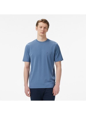 Nautica Erkek Mavi Regular Fit T-Shirt V65359T.4VT