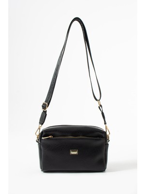 Sanmorris Kadın 3 Gözlü Suni Deri Geniş Askılı Çapraz Çanta