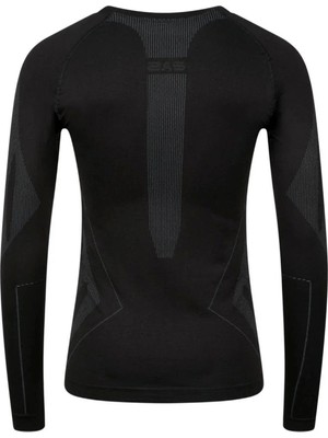 2AS Erkek Heatwave Seamless Baselayer Üst Içilk Siyahgri