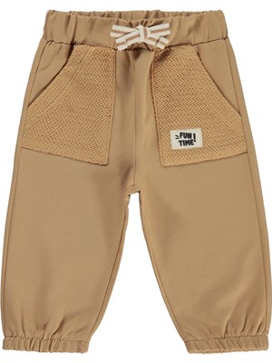 Civil Baby Etiketli Basic 6-18 Ay Eşofman Altı - Kahverengi 12-18 Ay