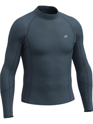 Decathlon Olaian Erkek Slim Fit Uzun Kollu Uv Korumalı Tişört - Gri - 100