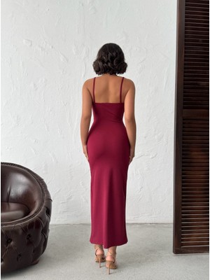 Askılı Kadın Elbise Sukuba Kumaş