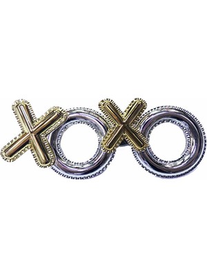Skygo Xoxo Yazılı Yılbaşı Partisi Gözlüğü Gümüş Renk